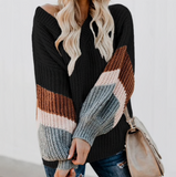 WOMEN'S 'V-NECK KNITTED' SWEATER