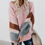 WOMEN'S 'V-NECK KNITTED' SWEATER